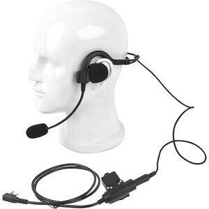 New Radio Headset with Boom Mic and Push To Talk Function